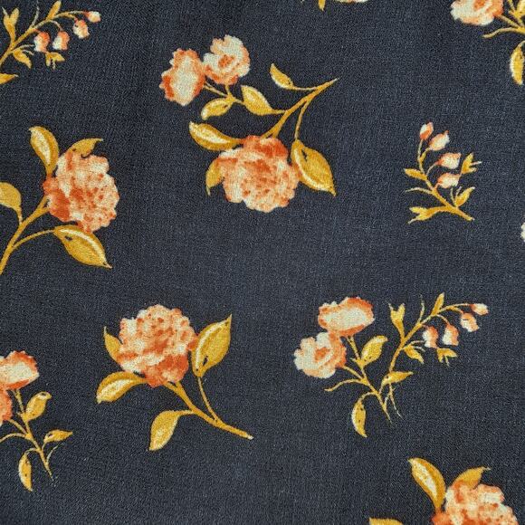 1.State Women’s Short Sleeve Blouse Flutter Top Floral Blue Medium - Picture 6 of 8